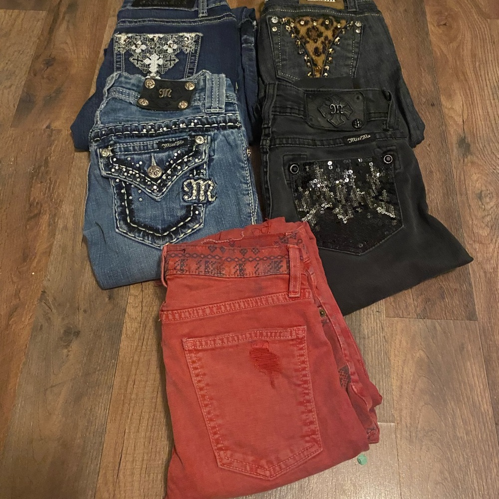 Size 0 women’s Jeans lot miss me premiere la idol current Elliot